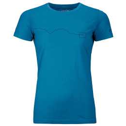 Maglietta sportiva da donna Ortovox W's 120 Tec Mountain T-Shirt blu Heritage Blue