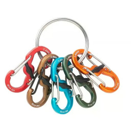 Portachiavi Nite Ize KeyRing Locker Aluminum 5 S-Biner argento Stříbrná