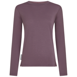 Maglietta sportiva da donna Icebreaker W Mer 150 Ace LS Tee viola/grigio Grey Plum