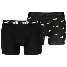 Boxer da uomo Puma Elements Logo Print Boxers 2P