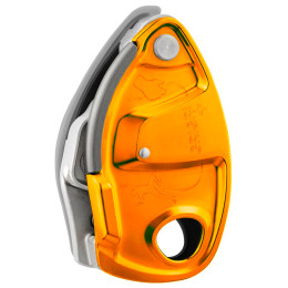 Assicuratore con sistema frenante Petzl GriGri + arancione Orange