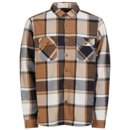Camicia da uomo Fundango Roddy Lined Shirt marrone coffee