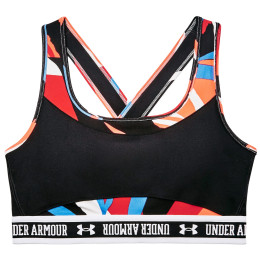 Reggiseno sportivo Under Armour Crossback Mid SP nero/rosso Red / Victory Blue / White