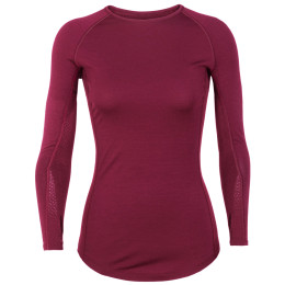 Maglietta sportiva da donna Icebreaker 200 Zone LS Crewe bordeaux cherry