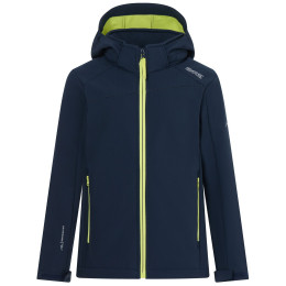 Giacca softshell per bambini Regatta Haydenbury Navy (Wild Lime) blu/verde Navy (Wild Lime)