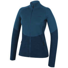 Felpa da donna MOOA Merino 3D 240 blu lagoon blue