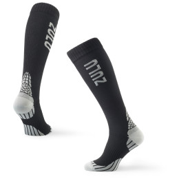 Calze a compressione Zulu Run Compression W nero/grigio