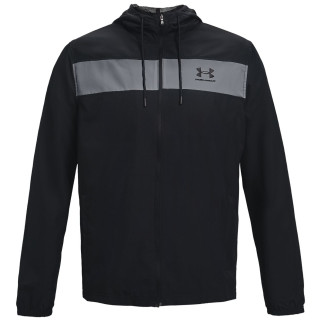 Giacca a vento da uomo Under Armour Sportstyle Windbreaker nero/grigio Black//Black