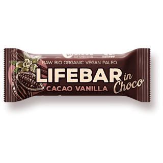 Barretta Lifefood Fave di cacao e vaniglia RAW BIO 40 g