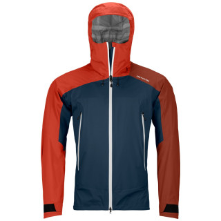 Giacca da uomo Ortovox Westalpen 3L Light Jacket M blu/rosso deep ocean