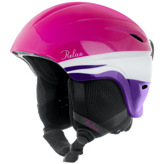 Casco da sci per bambini Relax Twister rosa/viola Pink