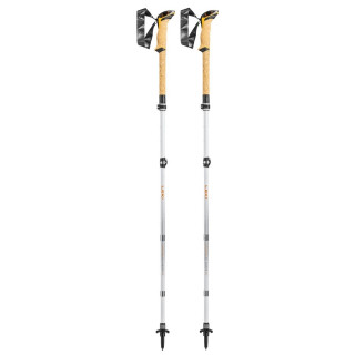 Bastoncini da trekking Leki Cressida FX Carbon AS bianco white-mango-silver