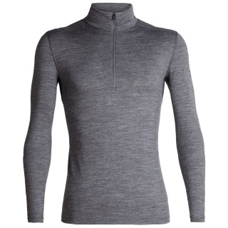 Maglietta da uomo Icebreaker Mens 200 Oasis LS Half Zip grigio GritstoneHthr