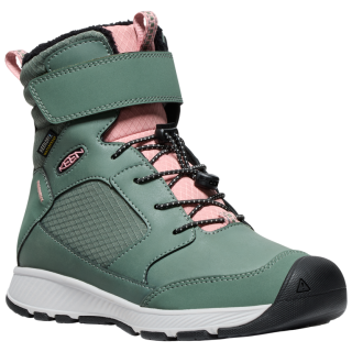 Stivali invernali per bambini Keen Skua Winter Wp Youth verde dark forest/rose elegance