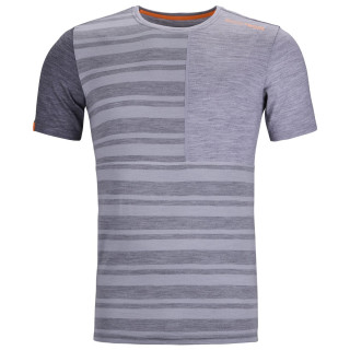 Maglietta funzionale da uomo Ortovox 185 Rock'N'Wool Short Sleeve M grigio grey blend