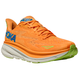 Scarpe da uomo Hoka M Clifton 9 arancione Solar Flare / Lettuce