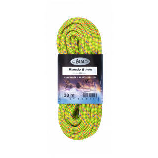 Corda da arrampicata Beal Rando GD 8 mm (48 m) giallo Yellow