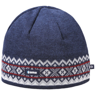 Cappello in merino lavorato a maglia Kama A144 blu scuro Darkblue