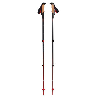 Bastoncini da trekking Black Diamond Pursuit Shock Trekking Poles grigio/rosso Steel Grey-Octane