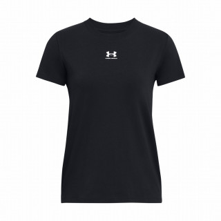 Maglietta da donna Under Armour Off Campus Core SS nero Black/White