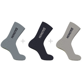 Calze Salomon Everyday Crew 3-Pack grigio carbon