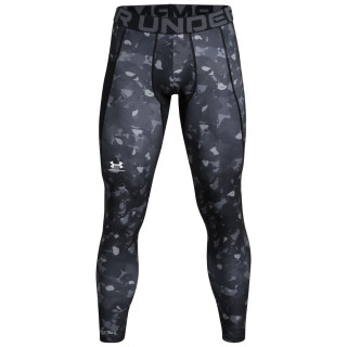 Leggings da uomo Under Armour HG Armour Prtd Lgs grigio/nero BLK