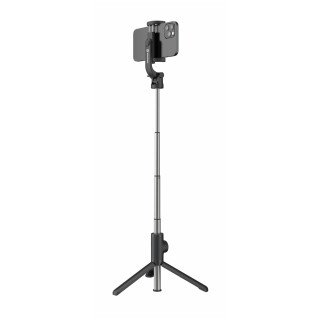 Bastone selfie Swissten BLUETOOTH SELFIE STICK ALUMINUM TRIPOD PRO nero/argento