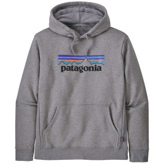 Felpa Patagonia P-6 Logo Uprisal Hoody grigio Gravel Heather