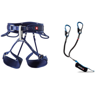 Set da ferrata Ocún Via Ferrata Twist Tech Captur Pro Swivel Set blu Blue Marine