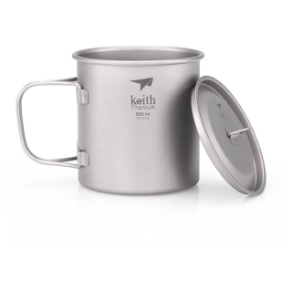 Tazza Keith Titanium Single-Wall Tit. Mug 550 ml grigio