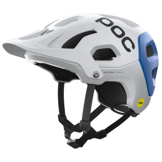 Casco da ciclismo POC Tectal Race MIPS bianco/blu Hydrogen White/Opal Blue Metallic/Matt