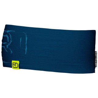 Fascia Ortovox 120 Tec Logo Headband blu Petrol Blue