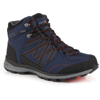 Scarpe da uomo Regatta Samaris Mid II blu/arancio Navy/Btsalmo