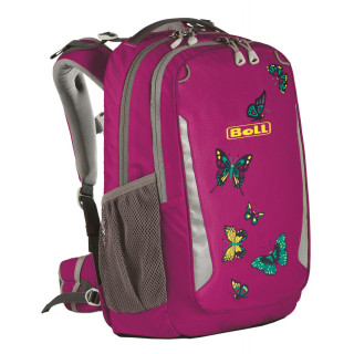 Zaino di scuola Boll School Mate 20 Butterflies rosa Boysenberry