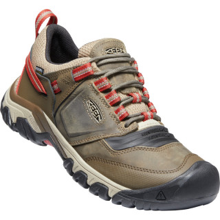 Scarpe da trekking da uomo Keen Ridge Flex WP marrone/arancione Timberwolf/Ketchup