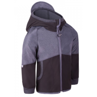 Giacca softshell per bambini Unuo Fleece Street nero