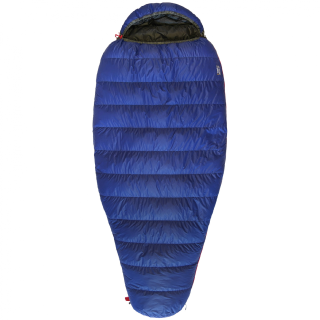 Sacco a pelo in piuma Warmpeace Spacer 600 195 cm blu mid blue/grey/black