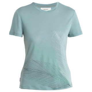 Maglietta sportiva da donna Icebreaker Women Merino Core SS Tee Plume azzurro Cloud Ray