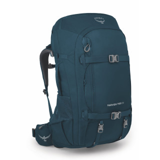 Zaino da escursionismo da donna Osprey Fairview Trek 50 blu night jungle blue