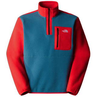 Felpa da donna The North Face M Yumiori 1/4 Zip blu/rosso MALLARD BLUE/HIGH RISK