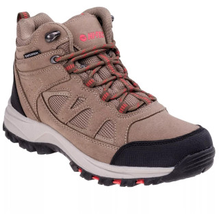 Scarpe da donna Hi-Tec Lamite Mid Wp Wo'S marrone chiaro Smog/Sand/Watermelon Red