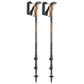 Bastoncini da trekking Leki Khumbu AS nero dark anthracite-orange-black