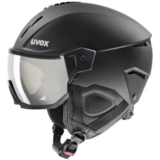 Casco da sci Uvex Instinct Visor nero black mat