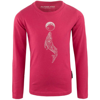 Maglietta da bambino Alpine Pro Olero rosa VIRTUAL PINK