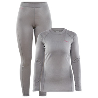 Set da donna Craft Core Warm Baselayer grigio chiaro Monument