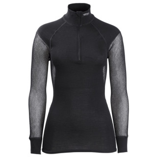 Maglione con collo alto da donna Brynje of Norway Lady Wool Thermo Zip-polo nero