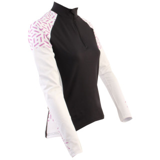 Maglia da ciclismo per donna Axon Nippon Dlouhý D nero/bianco