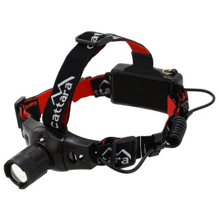 Lampada frontale Cattara LED 180lm ZOOM nero/rosso černá červená