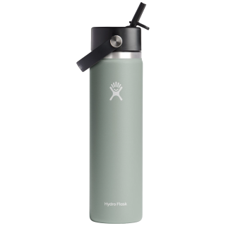 Borraccia termica Hydro Flask Wide Flex Straw Cap 24 oz grigio chiaro agave