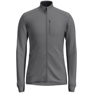 Felpa da uomo Icebreaker M Descender LS Zip grigio/nero Jet Heather/Black